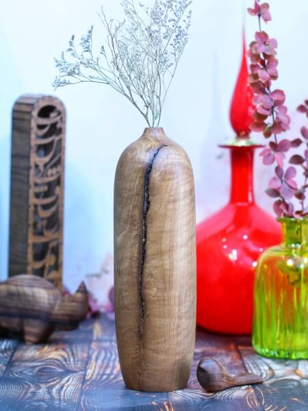 خرید گلدان چوبی آذین | دکوکاف