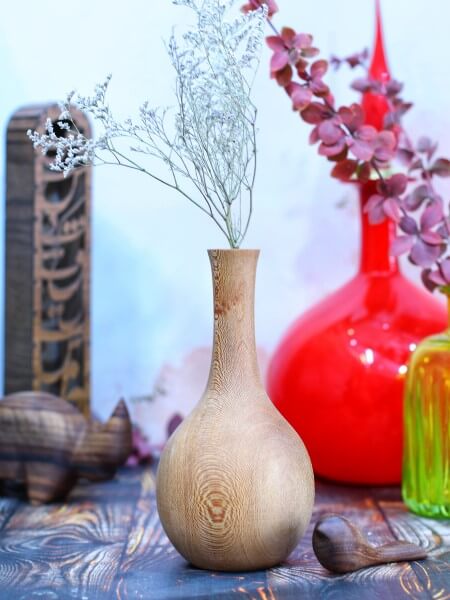 گلدان چوبی آزرم | دکوکاف
