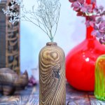 خرید گلدان چوبی اختر | دکوکاف