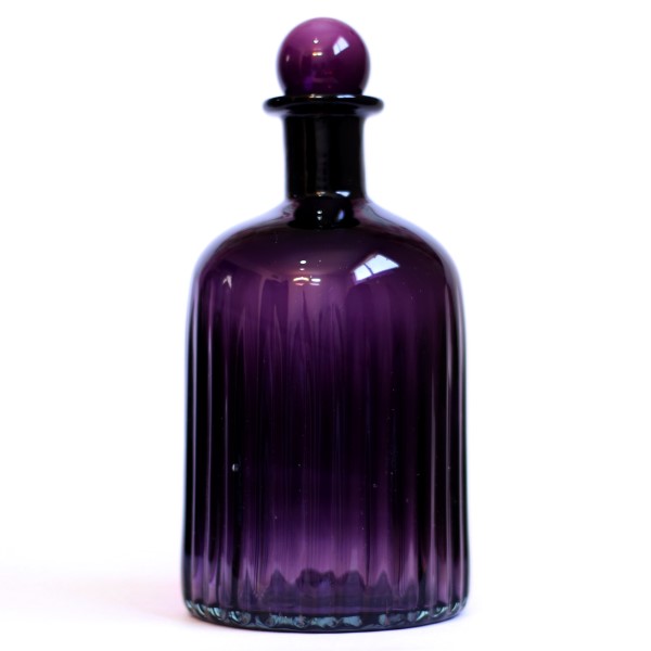 بطری استوانه شیاردار در حبابی بزرگ بنفش | دکوکاف