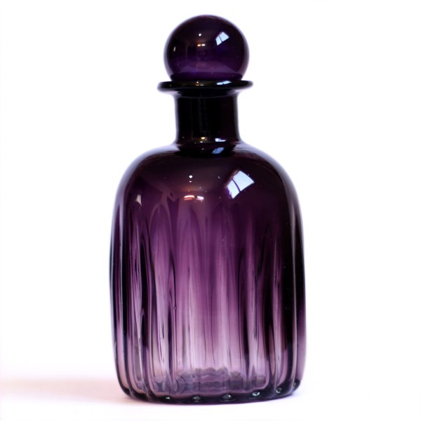 بطری استوانه شیاردار در حبابی کوچک بنفش | دکوکاف