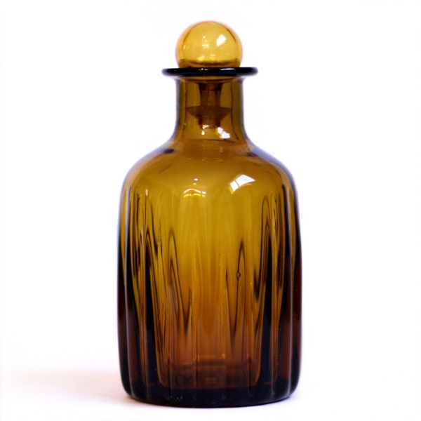 بطری استوانه شیاردار در حبابی کوچک زیتونی | دکوکاف