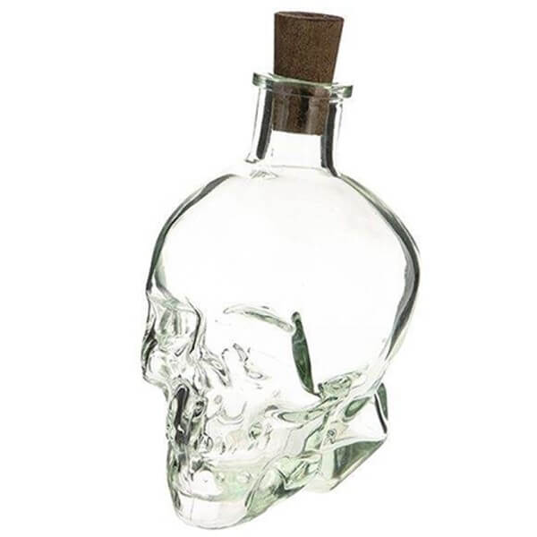 بطری شیشه ای طرح جمجمه | دکوکاف