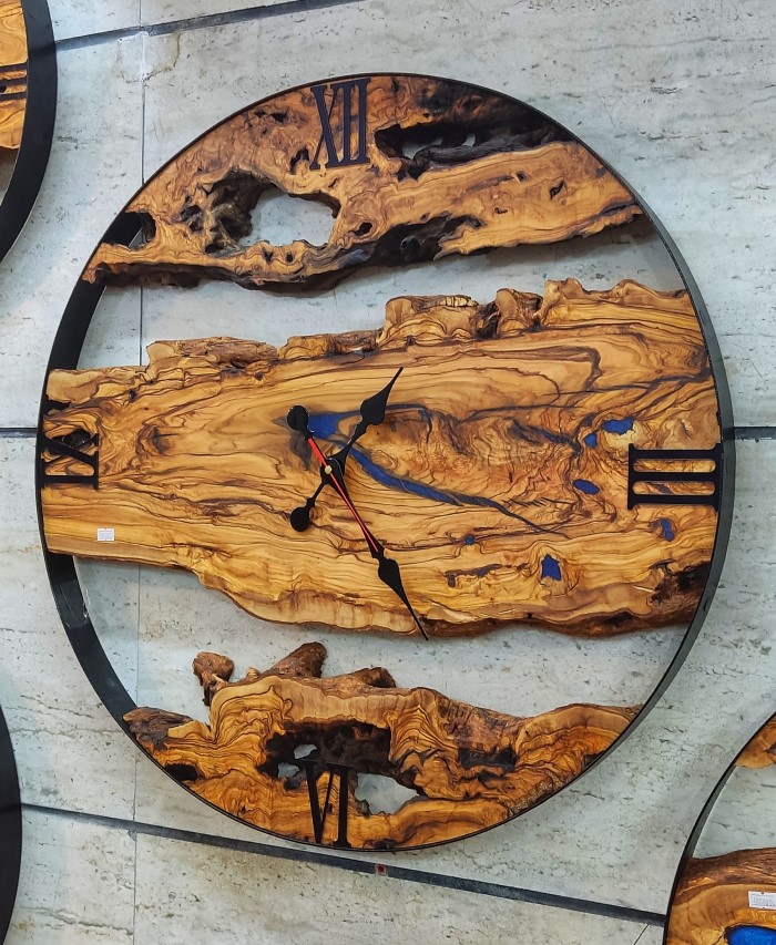 خرید ساعت دیواری چوبی روستیک | دکوکاف