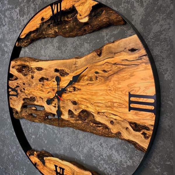 خرید ساعت دیواری چوبی مدل رادین | دکوکاف