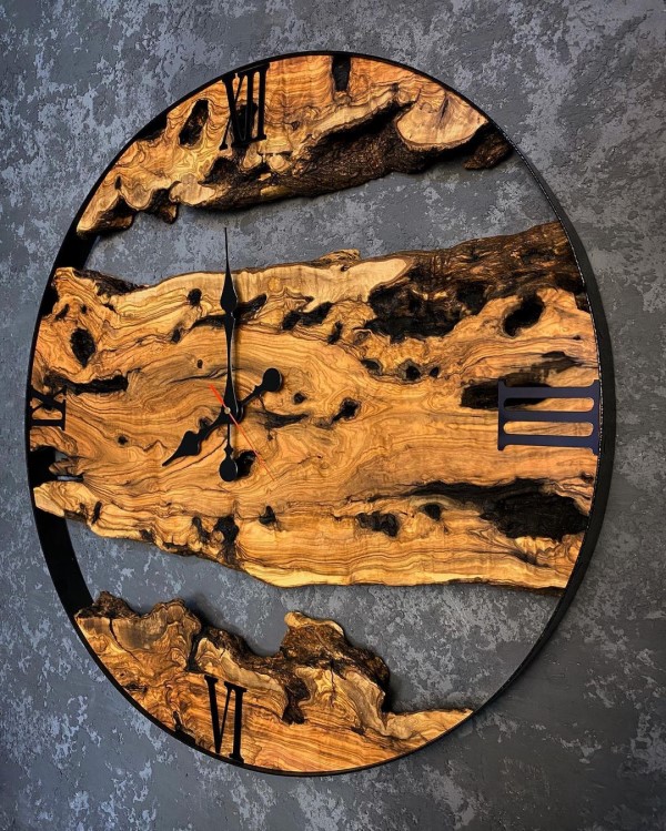 خرید ساعت دیواری چوبی مدل رستان | دکوکاف