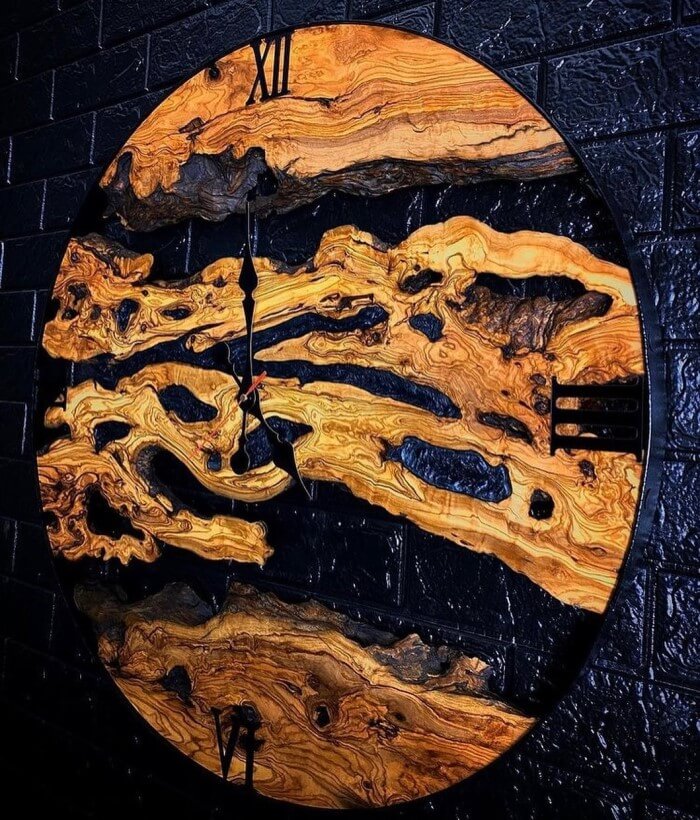 خرید ساعت دیواری چوبی مدل رونیا | دکوکاف