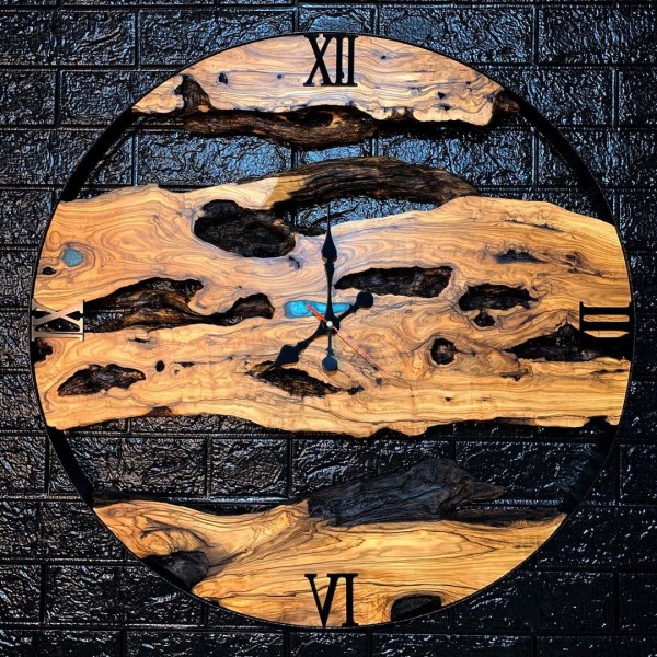 ساعت دیواری چوبی مدل آلاس | دکوکاف