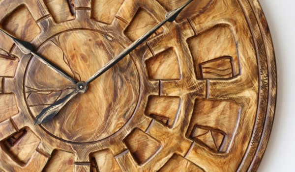 ساعت دیواری چوبی روستیک خاص | دکوکاف