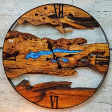 ساعت دیواری چوبی روستیک مدل شایراد