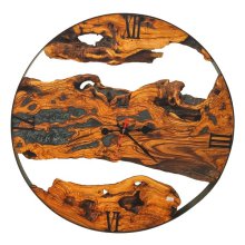 ساعت دیواری چوبی روستیک مدل آلاله