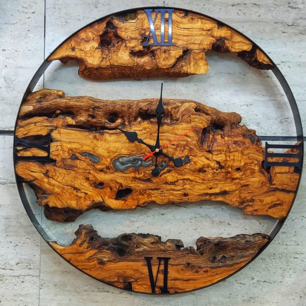 ساعت دیواری چوبی مدل آراه | دکوکاف