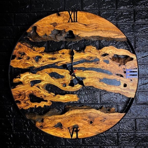 ساعت دیواری چوبی مدل رونیا | دکوکاف