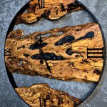 ساعت دیواری چوبی مدل مانلی | دکوکاف