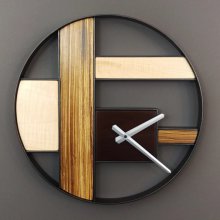 ساعت دیواری چوبی مدرن مدل میپل
