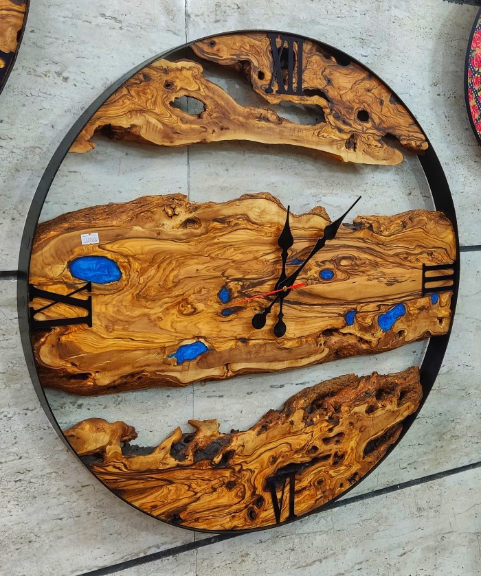 ساعت دیواری چوبی مدل چاوش خرید | دکوکاف 