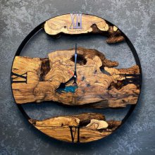 ساعت دیواری چوبی روستیک مدل کیان