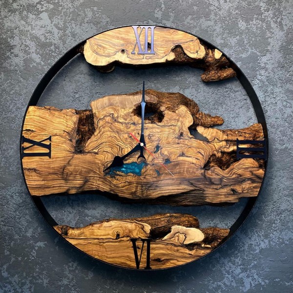 خرید ساعت دیواری چوبی مدل کیان | دکوکاف