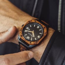 ساعت مچی چوبی مردانه مدل بلگراد