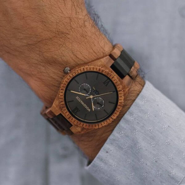 ساعت مچی چوبی مردانه مدل الکساندر | دکوکاف