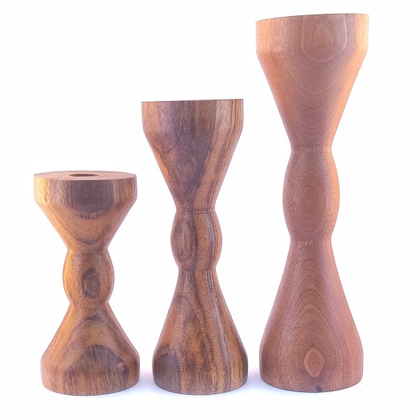 شمعدان چوبی مدل میانه | دکوکاف