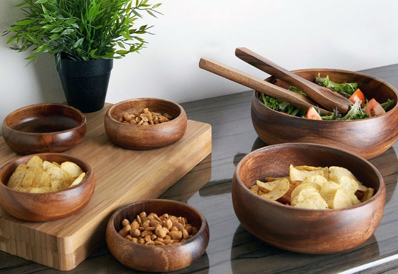 ظروف چوبی با استفاده از وسایلی مثل اسفنج و لیمو تمیز می‌شوند | دکوکاف