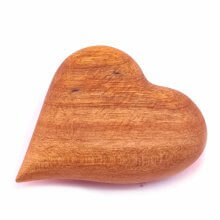 قلب دکوری چوبی (چوب گردو)