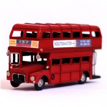 ماکت فلزی اتوبوس دوطبقه دستساز مدل لندن سایز کوچک