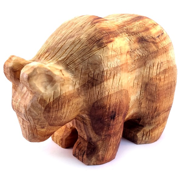 مجسمه چوبی دست ساز خرس | دکوکاف