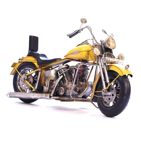 موتورسیکلت آنتیک دکوری دستساز مدل هارلی دیویدسون | دکوکاف