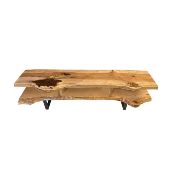 میز تلویزیون تمام چوبی مدل روستیک | دکوکاف
