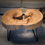 میز عسلی چوبی مدل چلچله | دکوکاف