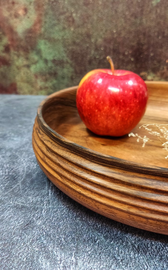 میوه خوری چوبی دست ساز چوب گردو مدل مارون | دکوکاف